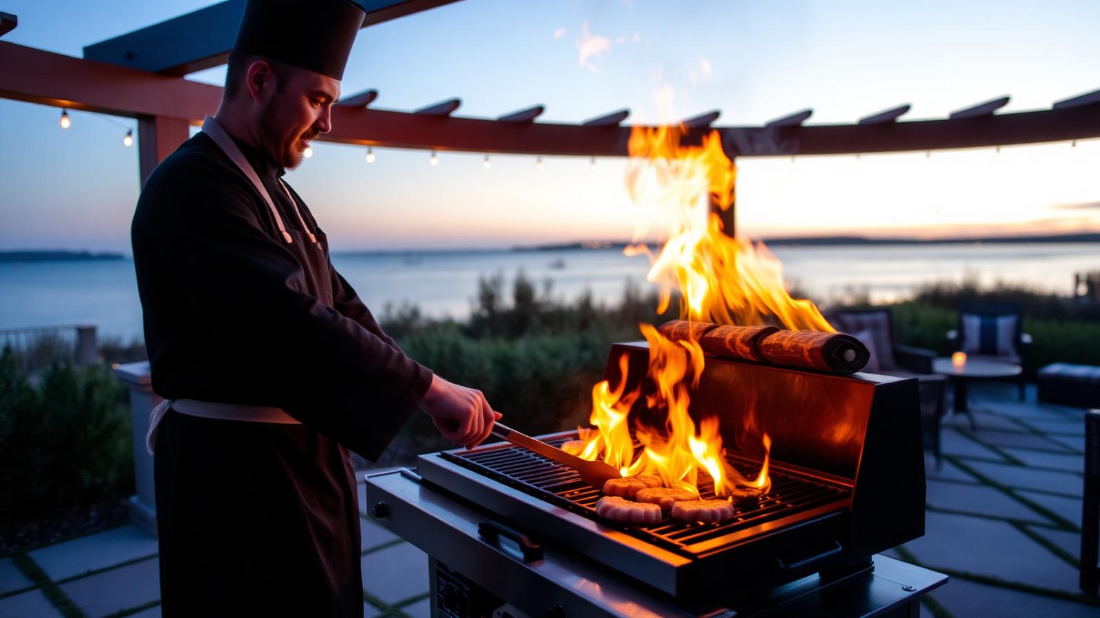 Private hibachi chef performing hibachi in Connecticut