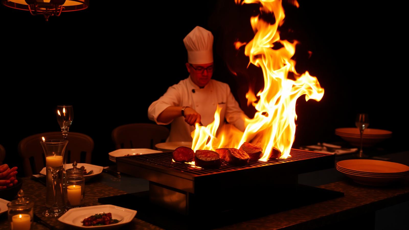 Private hibachi chef performing hibachi in Maryland